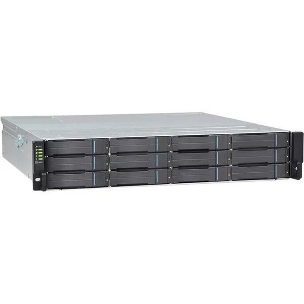 Eonstor Gs 2000 Unified Storage, 2U/12 Bay, Redundant Controllers, 12, Infortrend, Mfr#: GS2012R0C0F0D-6T3